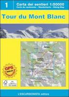 Tour Mont Blanc 1:50k map